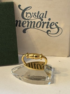 Swarovski Crystal Memories 9460 000 002 Iron Gold Tone 168676 In Box & Cert