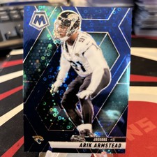 2025 Panini Mosaic No Huddle #66 Arik Armstead Blue Disco Prizm 1 /99
