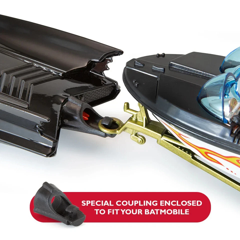 CORGI MODEL CLUB ISSUE #107 1966 BATMAN BATBOAT WITH TOW HOOK FIGURES & TRAILER - Image 2 of 4