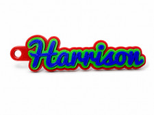 Customizable 3D Printed Name Tag KeychainPersonalized Colorful Backpack,Key ring