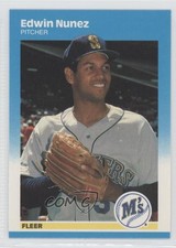 1987 Fleer Update Edwin Nunez #U-92 0c4