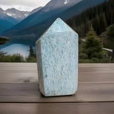 Stone Shaped Obellisk Free Form Tower, ( 5 Inch,  1.9 Pounds).