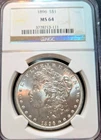 1896 $1 Morgan Siver Dollar NGC MS 64