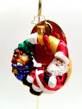 Christopher Radko - Over The Moon For Christmas Gem #1021029 Santa On The Moon