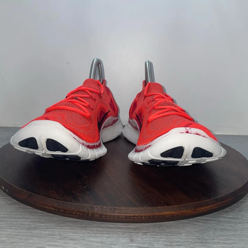 Nike Free Flyknit+ Mens Running Shoes Sneakers Comfort Size 9 US 615805-606 - Image 4 of 4