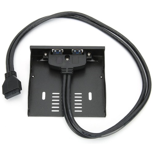 USB 3.0-Frontblende Erweiterungsschacht USB3.0-Frontblende Schwarz - Afbeelding 10 van 11