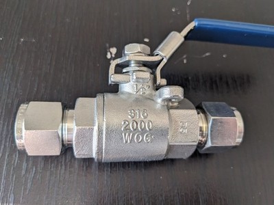 Moody Price 1/2  316 Stainless Steel Ball Valve 2000 WOG 