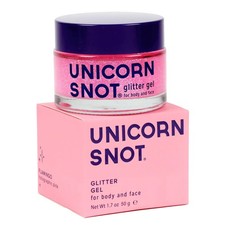 UNICORN SNOT Holographic Face  Body Glitter Gel, Vegan, 1.7 oz Pink Flamingo