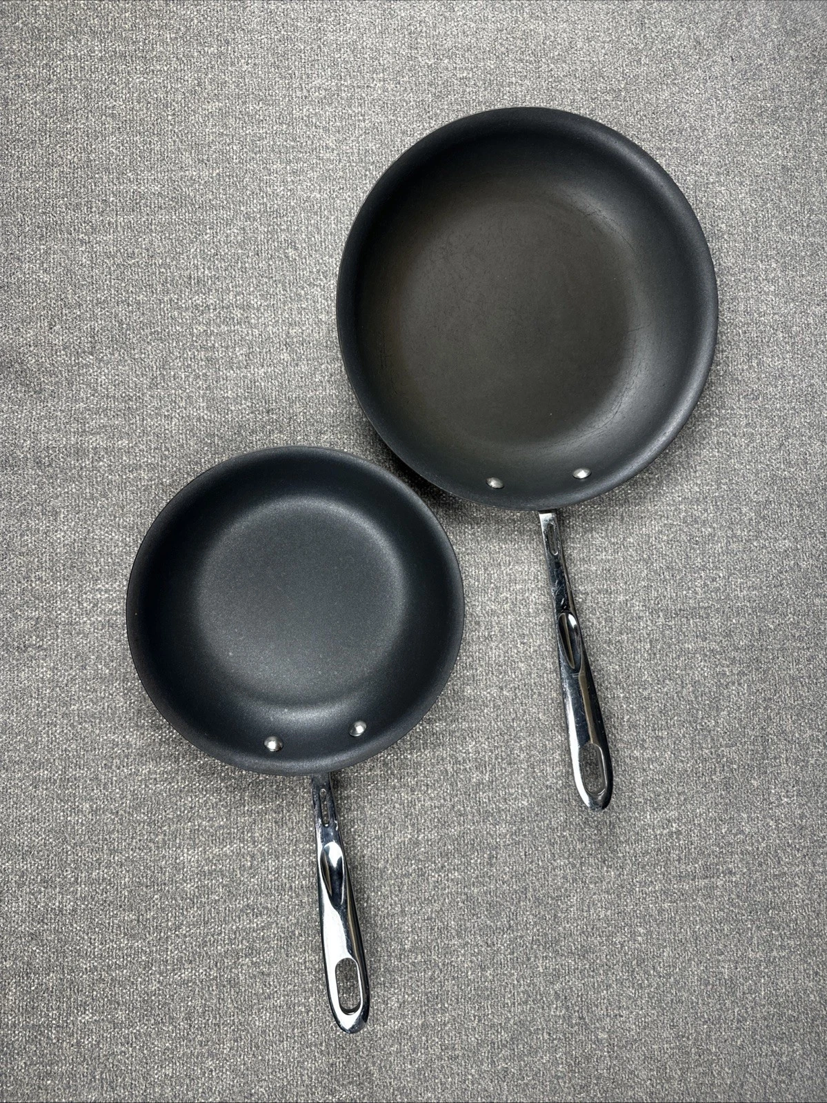 Emeril 8" And 10" All-Clad Anodized Non-Stick Skillet French Chef Pan Fry Pot