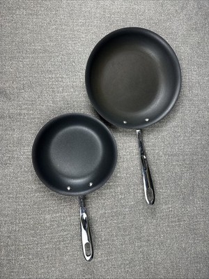 Emeril 8'' And 10'' All-Clad Anodized Non-Stick Skillet French Chef Pan Fry Pot