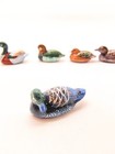 Set Of 6 Vintage Miniature Hand Painted Wood Ducks 23x17x11mm — photo 3