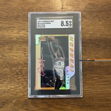 ALLEN IVERSON 76ERS 1996-97 BOWMAN'S BEST PICKS REFRACTOR ROOKIE  SGC 8.5