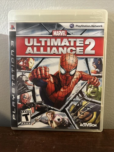 Marvel: ULTIMATE ALLIANCE 2 PS3 PlayStation 3 (2009) CIB Complete Spider-Man