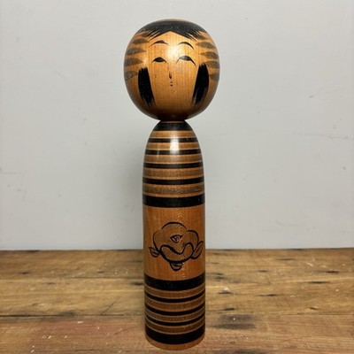 30 cm japanische Kokeshi Puppe - Vintage Sammlerstück - antike Volkskunst aus Holz - #G03
