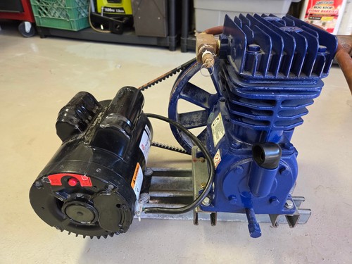 Motor Plus Compressor Quincy QTS-3 Compressor Pump Motor plus U.S. Motors air compressor ...