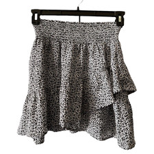 Altard Altar'd State Skirt Size Small Floral Print Ruffle Lined Elastic Waist
