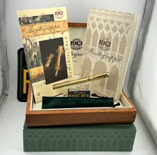 Vintage Montegrappa Reminiscence STERLING SILVER Vermeil Fountain Pen 18K M NEW