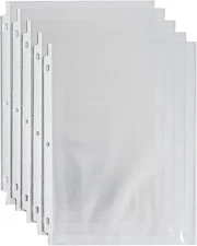 100 Pack Clear Sheet Protectors 8.5 x 11 Inch, Clear Page Protector for 3 Rin...