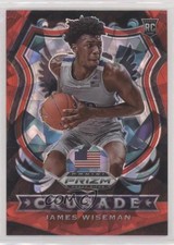 2020-21 Panini Prizm Draft Picks Crusade Red Ice Prizm James Wiseman #82 08nc