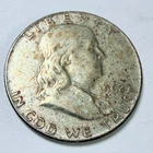 1962 D Franklin Half Dollar, 90% Silver, Circulated Coin Free Shipping #8857