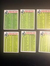 1964 Topps Baseball Card checklists Series 1 through 6