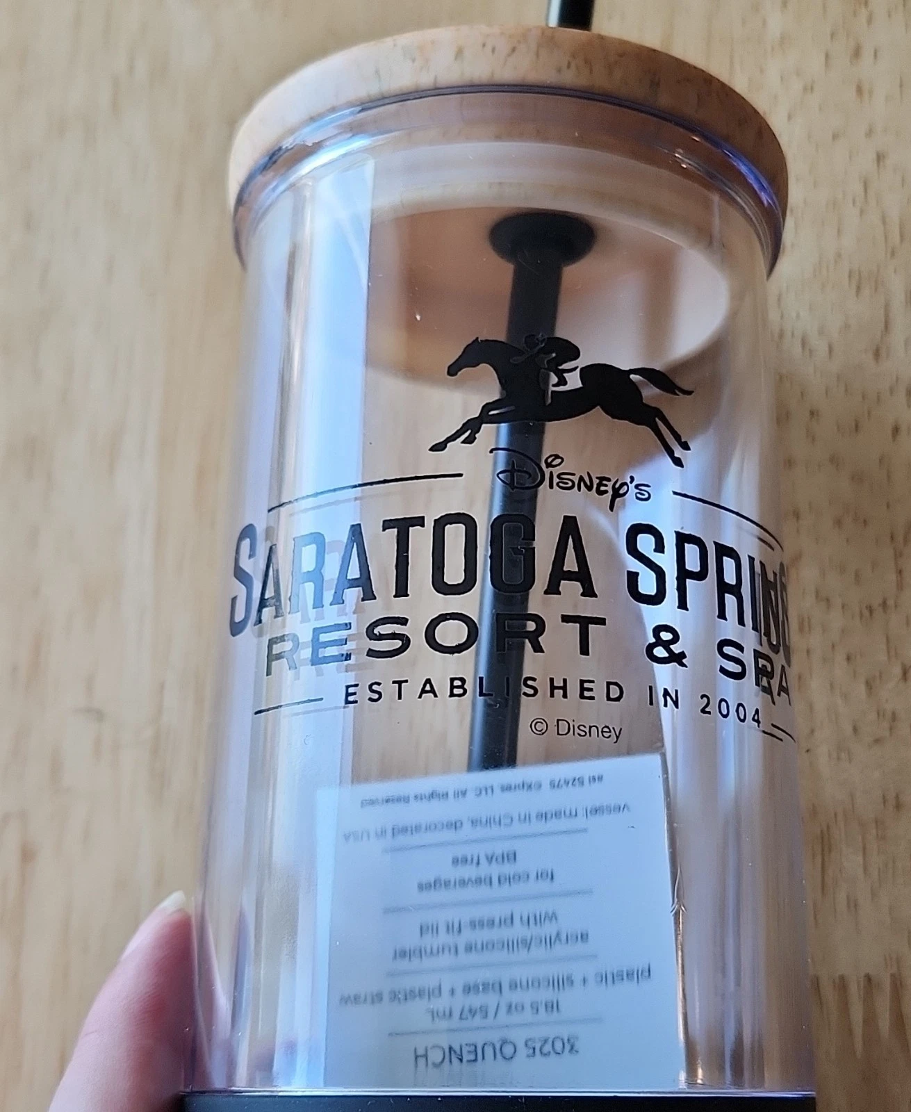 Disney Saratoga Springs Resort & Spa French Press Coffee Maker Plastic Clear