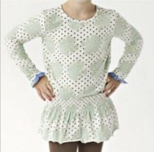 Matilda Jane Shirt Size 4 New NWT Just Imagine Egret Top Off White Green Floral
