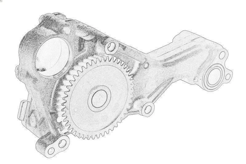 Pompa olio OE CHRYSLER 46328116 per JEEP GRAND CHEROKEE III (WH, WK) 3 2005-201 Foto 2 de 4