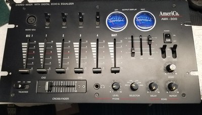 4 Channel Mixer - Americo Amx-300  3 Mic Inputs W/digital Echo And Equalizer 