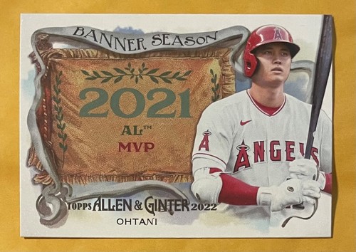 2022 Topps Allen and Ginter Shohei Ohtani Banner Season BS-5Angels/Dodgers MVP🔥