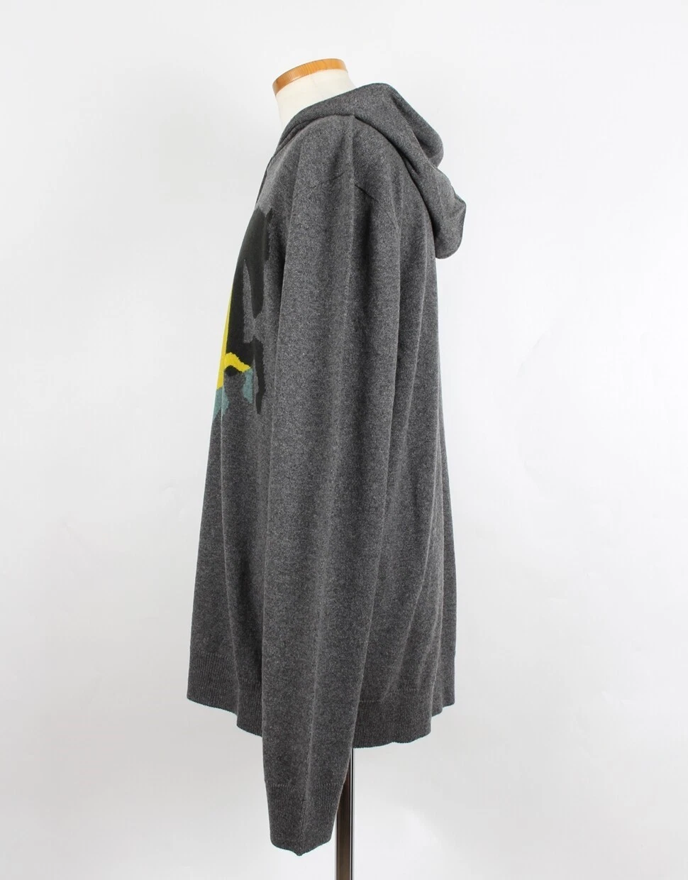 HERMÈS Felpa con cappuccio Hermes scacchi e ombre in cashmere 110 51165018