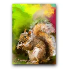 Squirrel #5 Art Card Limited 36/50 Edward Vela Signed (Animals -)