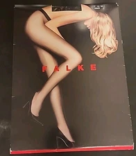Falke Black Fish Net Mesh Sheer Hose Tights Small