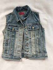 Carols Kids Denim Vest Blue Medium Wash Size Small 4 Youth