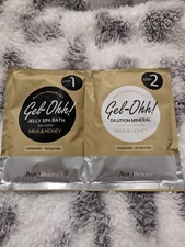 Avry Beauty Gel-Ohh Jelly bath Spa Milk & Honey pedicure set step 1 and 2 luxury