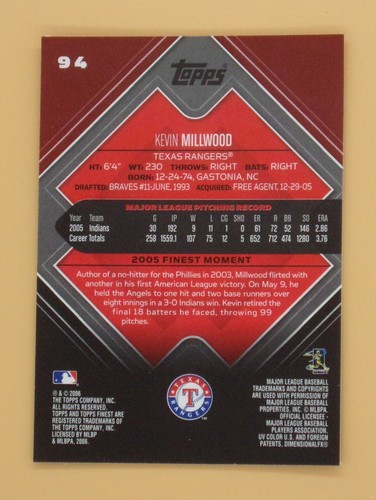 2006 Finest Baseball Base Cards - Pick Your Card - Picture 141 of 223