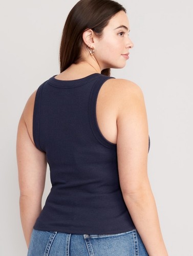 Old Navy Women's Size XXL TALL ~ Logo Graphic Rib-Knit Cropped Tank Top $20 - Picture 3 of 6
