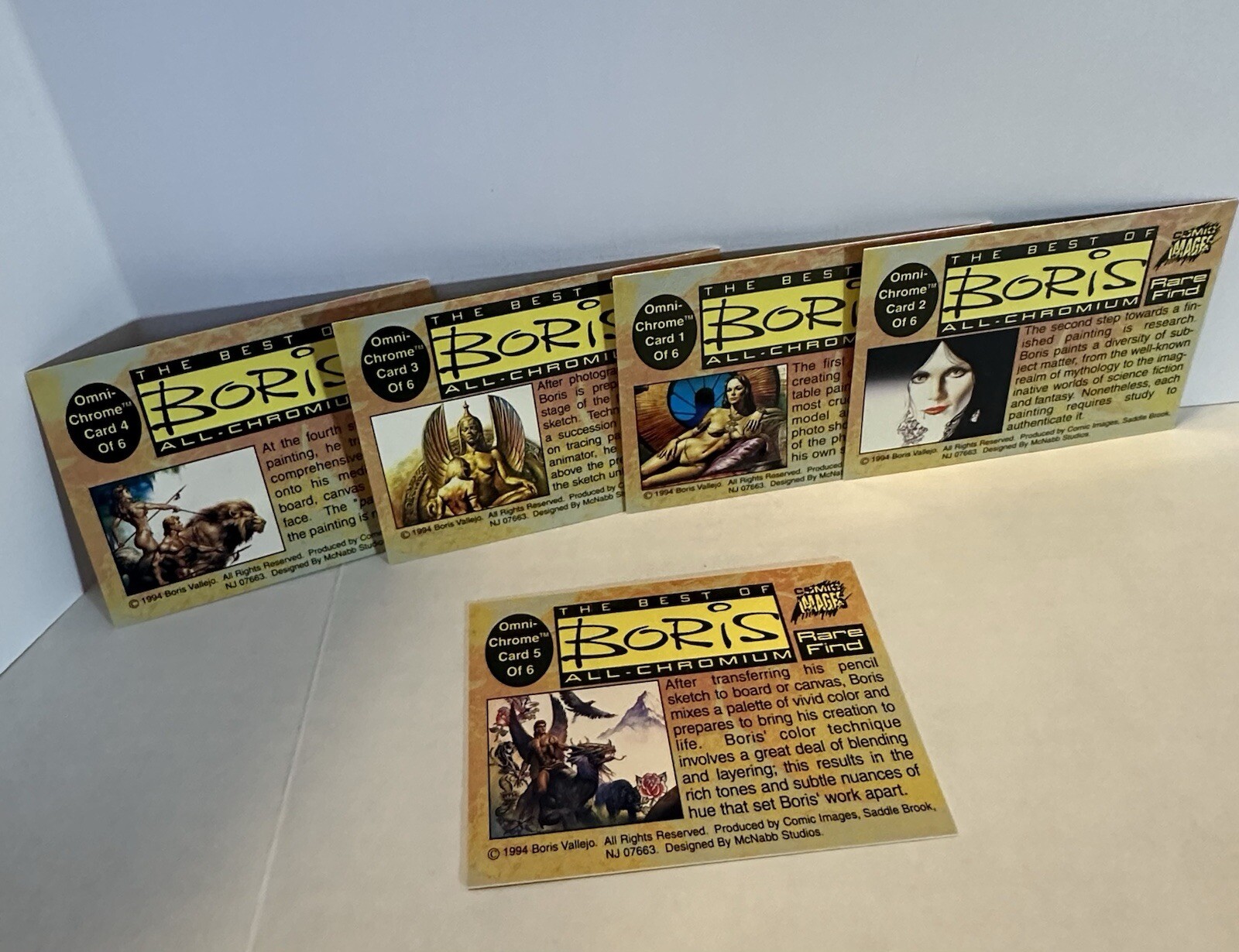 1994 The Best of Boris OmniChrome Insert cards 15 of 6 Comic Images