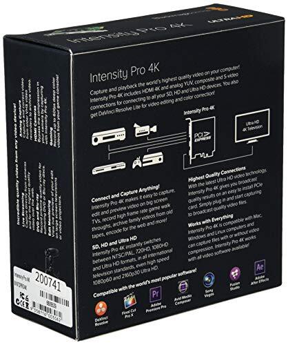 Blackmagic Design Capture Card Intensity Pro 4K 003062 9338716003062| eBay