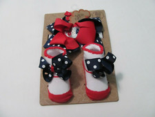NWT 0-6 MO. GIRL'S PATRIOTIC HEADBAND AND SOCKS SET