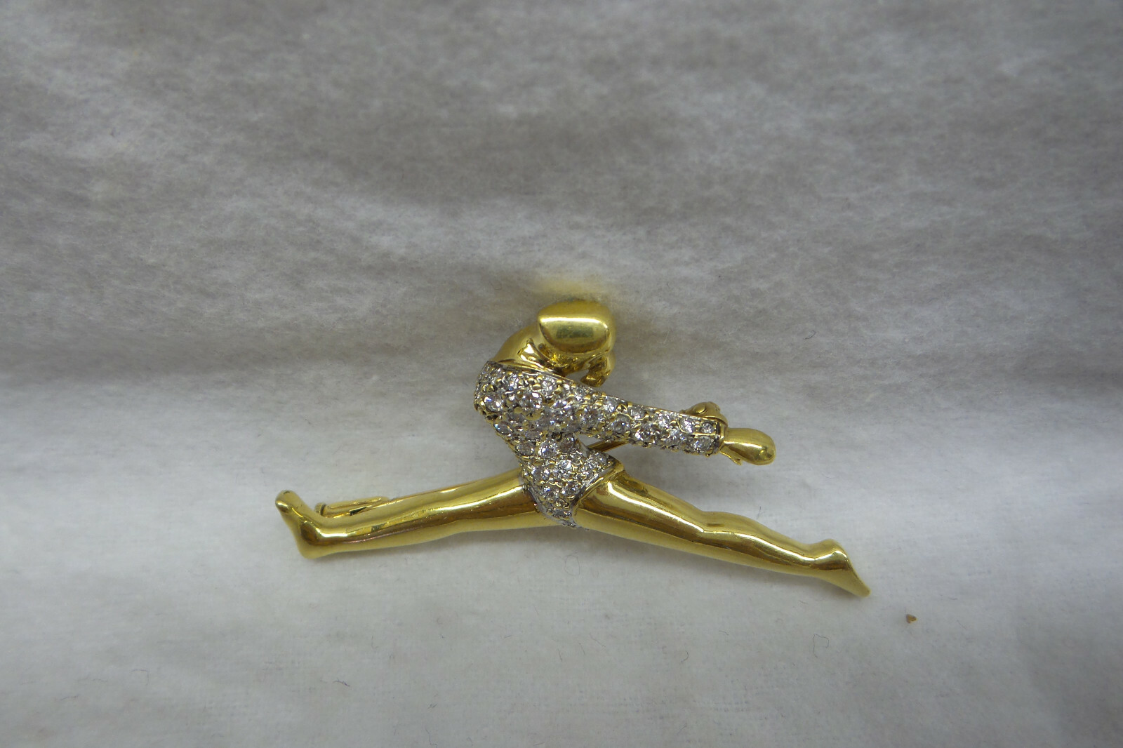 Fabulous Signed "J Roca" Solid 18kt Dancing/Lady/… - image 3