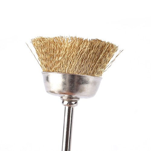50pcs Mini Copper Wire Brush Dremel Rotary Tool Accessories For Rust Removal New - Picture 2 of 8