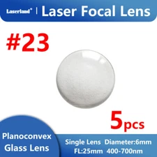 5pcs Flat + Convex Beam Collimation Focal Lens for 532nm Green Laser