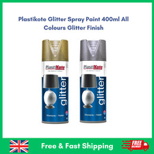 Plastikote Glitter Spray Paint 400ml All Colours Glitter  Finish