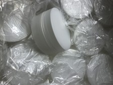 Opaque twin-skin Plastic Jars inc lid for  cosmetics, foods (225ml) x 100