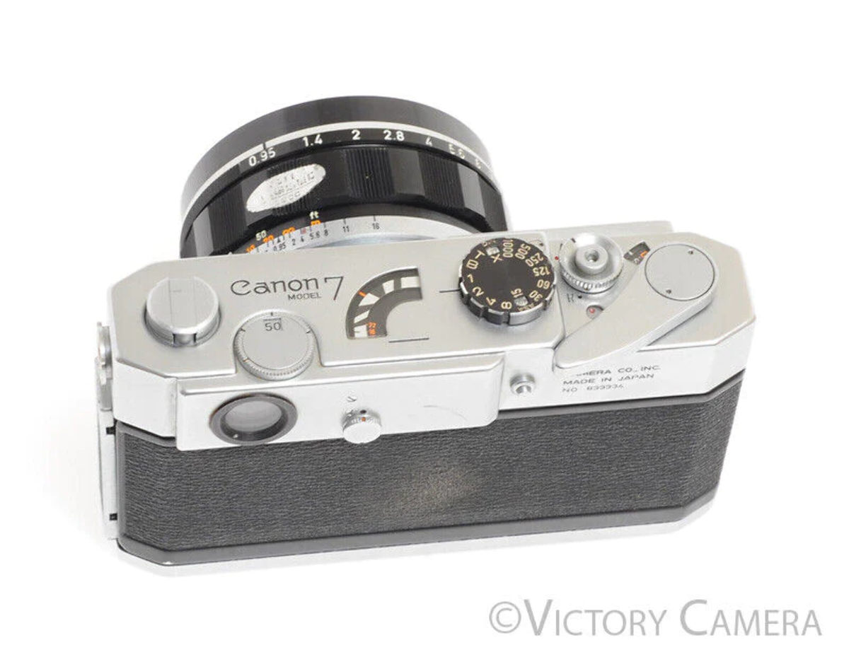 ★美品★CANON7 キヤノン7 & 50mm F0.95 ドリームレンズ Canon 50mm f0.95 Dream Lens on Model 7 Camera Body -Clear
