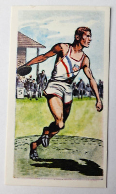 1959 Comet Sweets 2nd Series Olympic Achievements #30 Throwing the Discus (C)