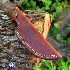 Custom  Fixed blade Cow Leather scout  Sheath / Holster / EDC vertical Knife