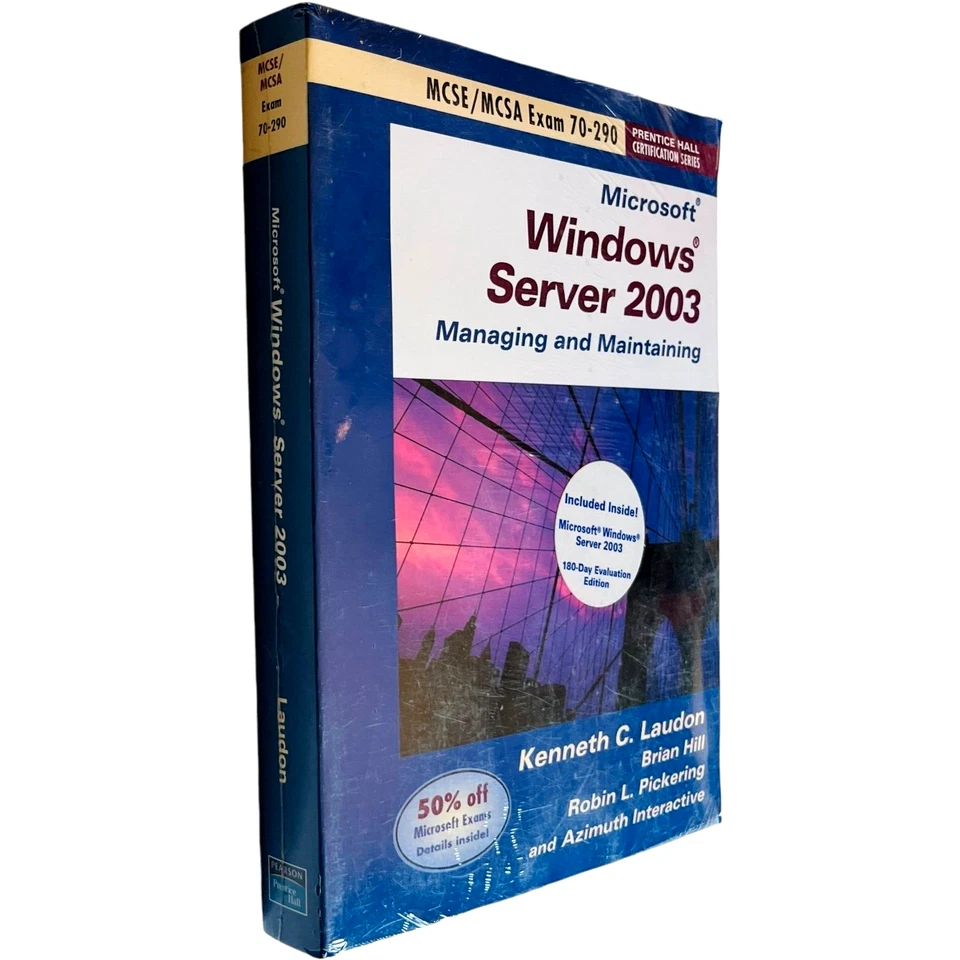 MCSE / MCSA Exam 70-290 Microsoft Windows Server 2003 Book with CD - NEW - Image 3 of 4