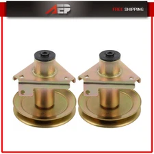 2 PK Spindle Assembly for John Deere AM124511 AM118532 (STX38-Black deck,STX46)